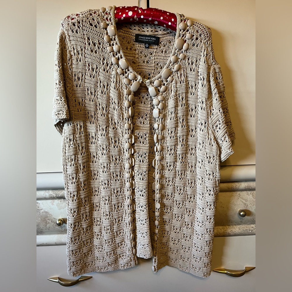 Jones New York sweater short sleeve